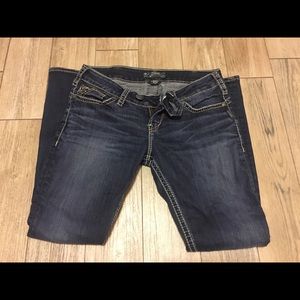 Silver Boot Cut Jeans